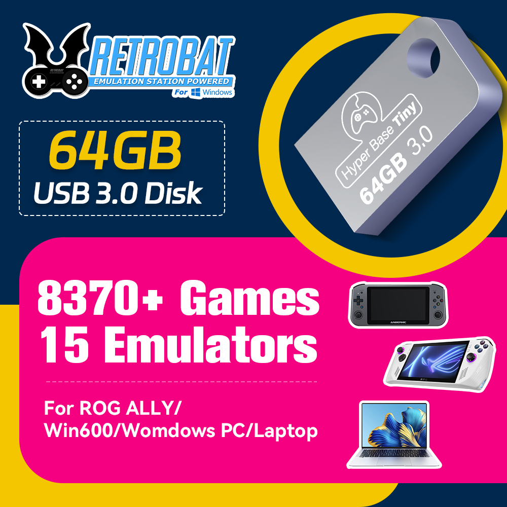 Retro Gaming N64 - JMachen 64 GB Taşınabilir USB 3.0