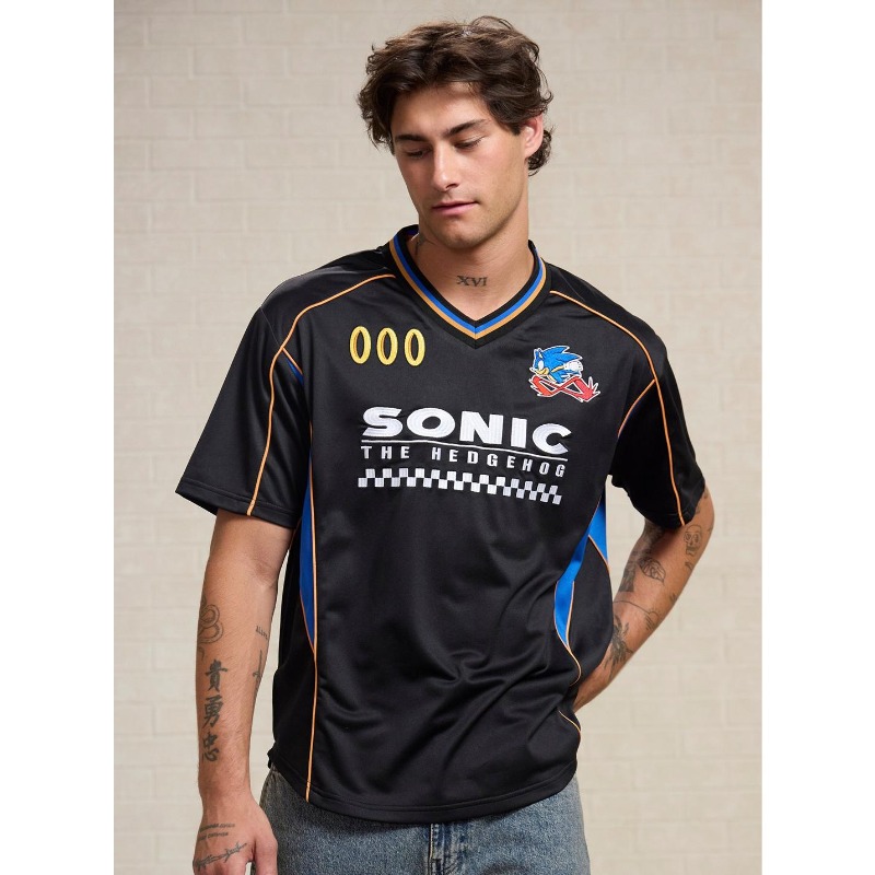 Retro Gaming T Shirt - Sonic The Hedgehog Oyunu Anime Spor