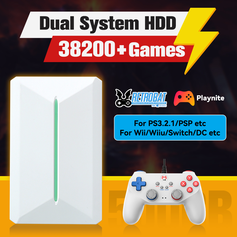 Retro Gaming N64 - Retrobat&Playnite Sistemi HDD Retro Oyun Konsolu