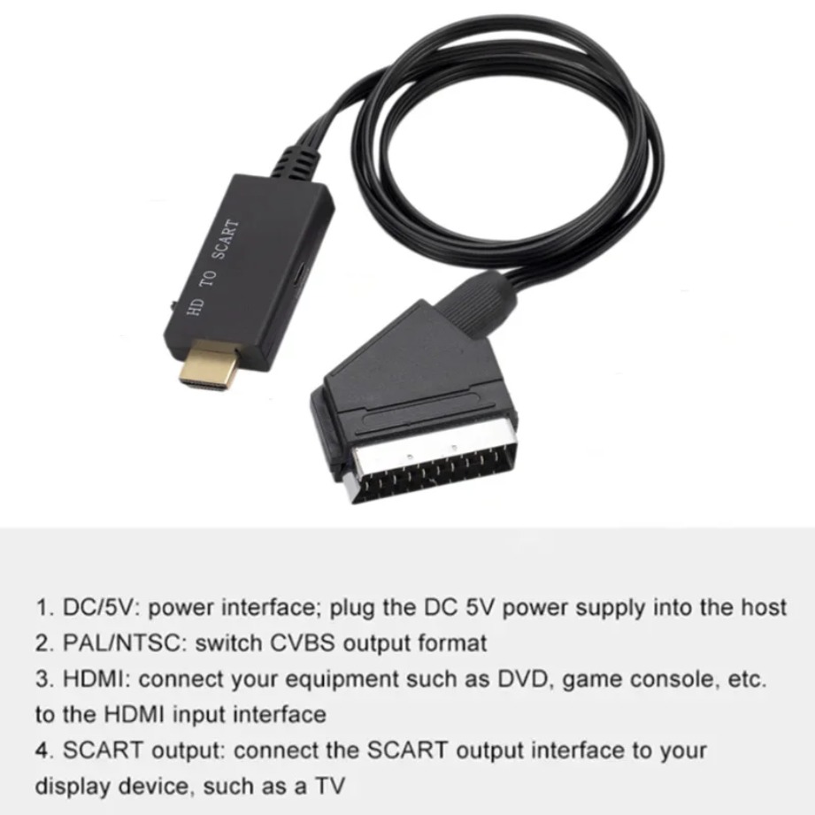HDMI uyumlu SCART Dönüştürücü  - Scart To Hdmi incelemesi ve fiyatı