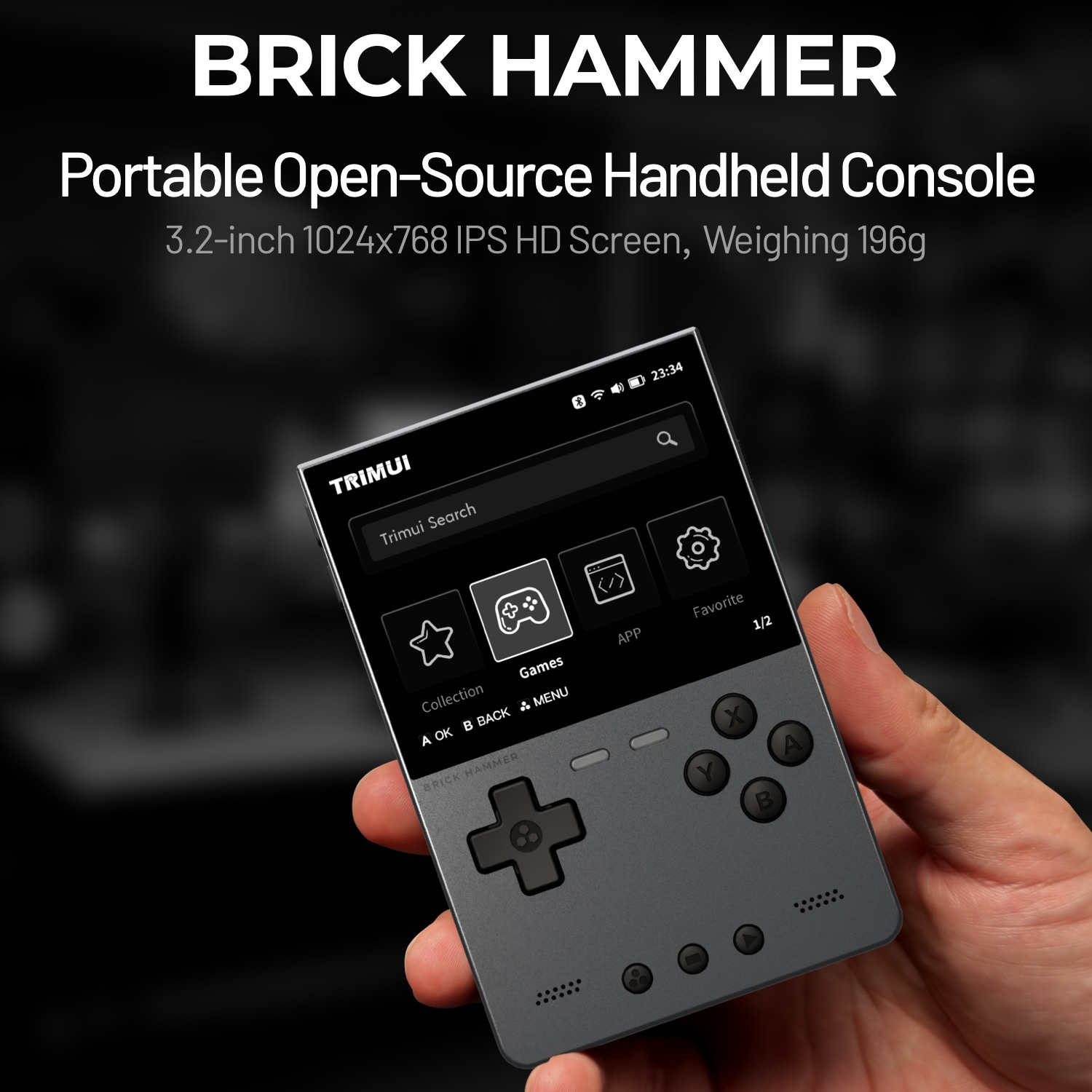 TRIMUI BRICK HAMMER Retro El O - Retro Gaming Kiosk incelemesi ve fiyatı